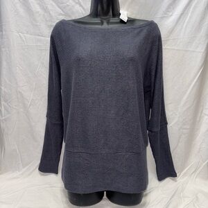 NWT White House Black Market Heather Gray Knit Top